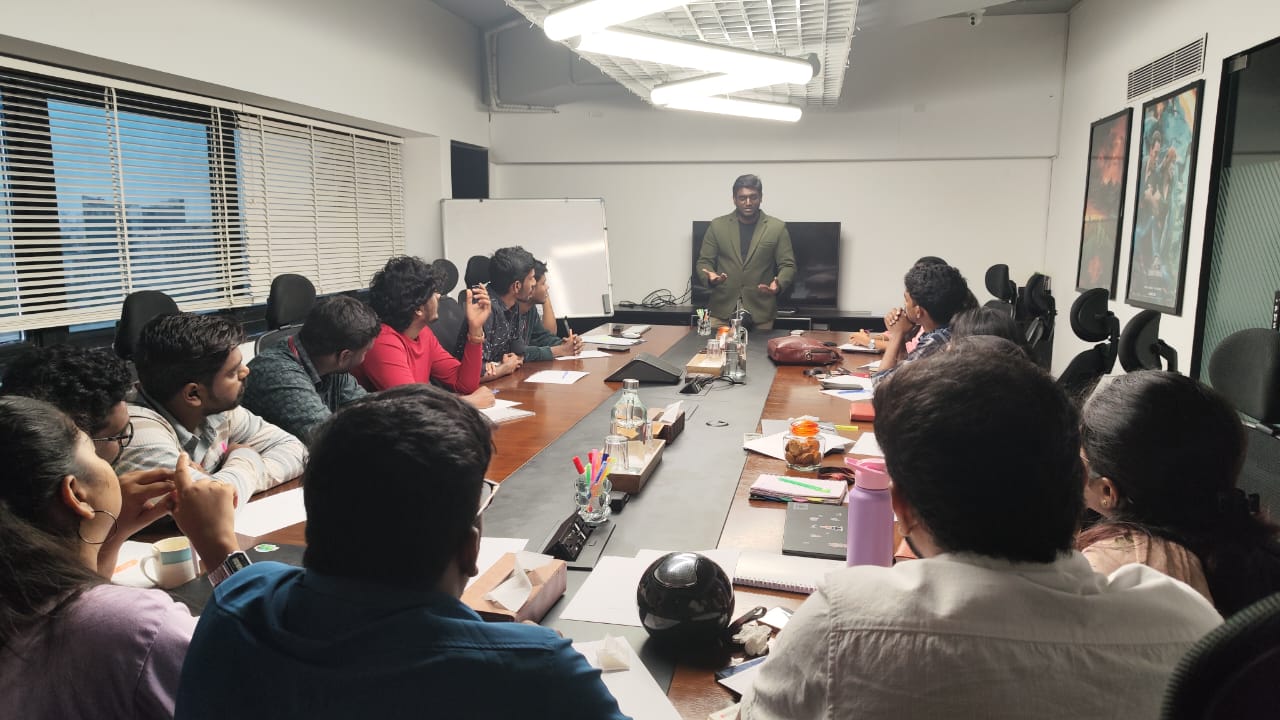 Founder with Students